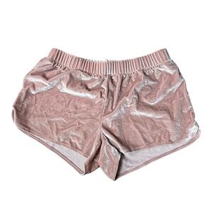 Madewell XS rose pink velvet lounge shorts